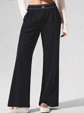 Alo Yoga Black Pants😆 (Regular) Women's leisure Fashion🌼